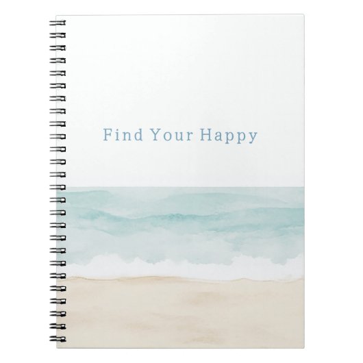Carnet Beach Find Your Happy Ocean (Devant)