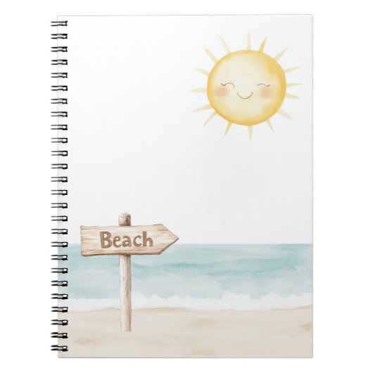 Carnet Beach Find Your Happy Sun (Devant)