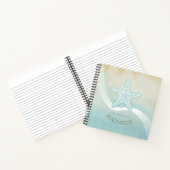 Carnet Beach House Nautical Starfish Aqua Blue ID623 (Intérieur)