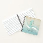 Carnet Beach House Seahorse Aqua Blue ID623 (Intérieur)