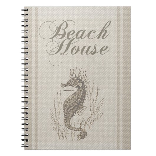 Carnet Beach House Seahorse Seashore (Devant)