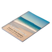 Carnet Beach Photo Ocean Blue Pittoresque Memorial Guest (Côté gauche)