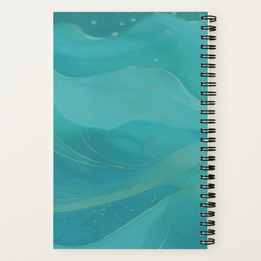Carnet Beach Vibe Sunset Personalized Spiral Notebook (Verso)