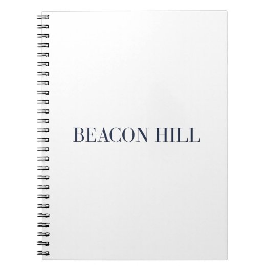 Carnet Beacon Hill Notebook | Boston Massachusetts (Devant)