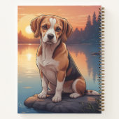 Carnet Beagle au bord du lac (Dos)