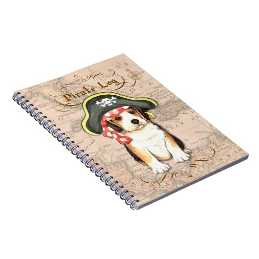 Carnet Beagle Casquette pirate (Côté Droit)
