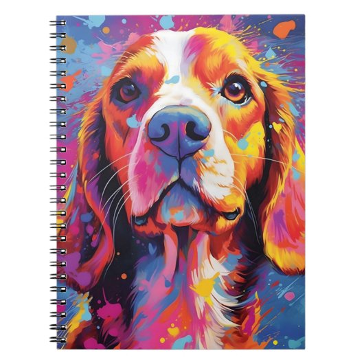 Carnet Beagle coloré (Devant)