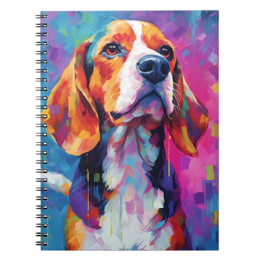 Carnet Beagle coloré (Devant)