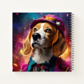 Carnet Beagle dans un Casquette rose (Dos)
