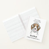 Carnet Beagle décontracté avec un bubble gum Mignon Drôle (Intérieur)