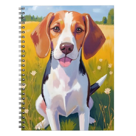 Carnet Beagle Dog Art Painting (Devant)