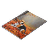 Carnet Beagle en automne Leaves automne Inspire (Côté gauche)