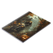 Carnet Beagle équitation moto Halloween effroi (Côté gauche)