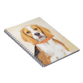 Carnet Beagle Hound Dog Peinture Animal Art original (Côté Droit)