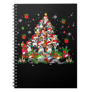 Carnet Beagle Noël Drôle Tee - shirt Beagle Xmas Tree Chi