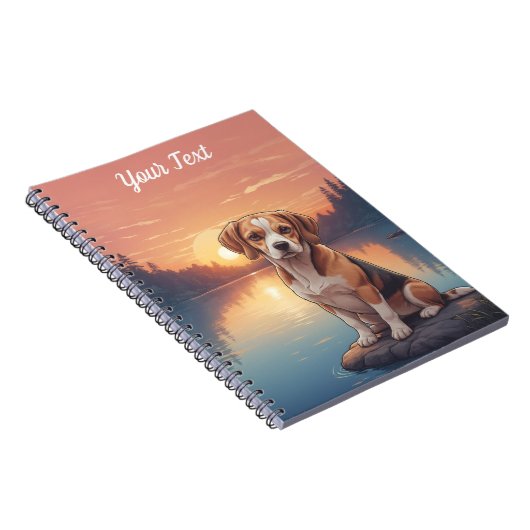 Carnet Beagle par lac (Côté Droit)