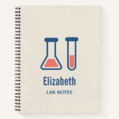 Carnet Beaker & Test Tube Science Themed (Devant)