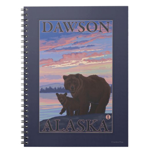 Carnet Bear and Cub - Dawson, Alaska (Devant)