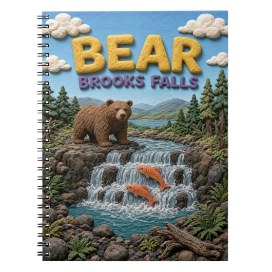 Carnet Bear Brooks Falls Moderne KlayKoo (Devant)