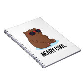 Carnet Beary Cool Funny Brown Bear Pun  (Côté Droit)