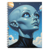 Carnet Beau Alien extra-terrestre Être (Devant)