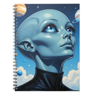 Carnet Beau Alien extra-terrestre Être