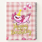 Carnet Beau anniversaire axolotl (Dos)