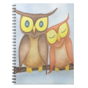 Carnet Beau Aquarelle Chouette Amateurs