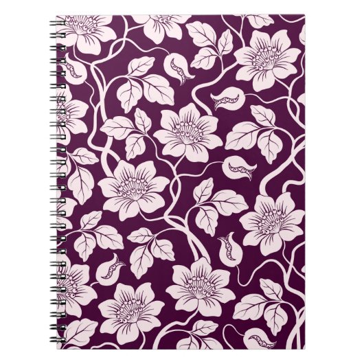 Carnet Beau Arrière - plan Floral (Devant)