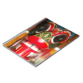 Carnet Beau art traditionnel sri-lankais de masques de fe (Côté gauche)