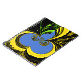 Carnet Beau Beau Art Sud-Africain Jaune et Bleu (Côté gauche)