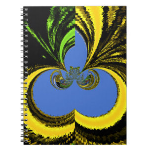 Carnet Beau Beau Art Sud-Africain Jaune et Bleu
