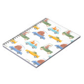 Carnet Beau bébé motif sans soudure avec mignonette (Côté gauche)