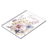 Carnet Beau Bouquet Floral sur mesure (Côté gauche)