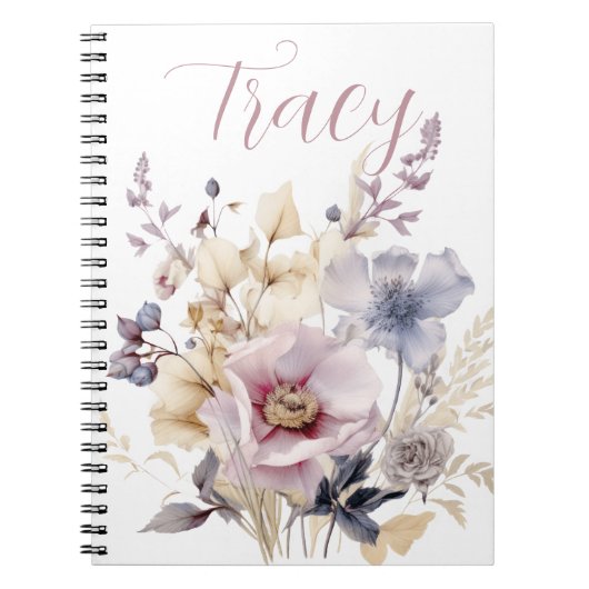 Carnet Beau Bouquet Floral sur mesure (Devant)