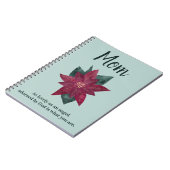 Carnet Beau cadeau pour maman Fleurs pourpres (Côté gauche)