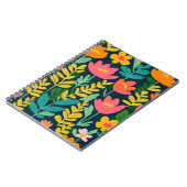 Carnet Beau champ fleuri coloré (Côté gauche)