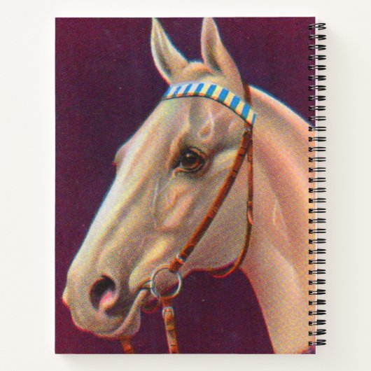 Carnet beau cheval blanc (Dos)