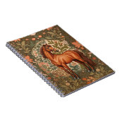 Carnet Beau cheval Brown William Morris Inspiré (Côté Droit)