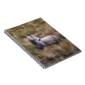 Carnet Beau Cheval gris coloré (Côté Droit)