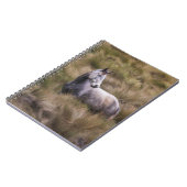 Carnet Beau Cheval gris coloré (Côté gauche)