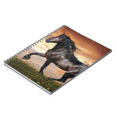 Carnet Beau Cheval Noir (Côté gauche)