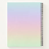 Carnet Beau Cheval Noir avec Fleurs Turquoises (Dos)