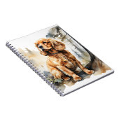 CARNET BEAU CHIEN SPANIEL COCKER ROUGE (Côté Droit)