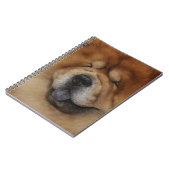 CARNET BEAU CHOW CHOW CHOW CHOG ROUGE FLUFFÉ (Côté gauche)