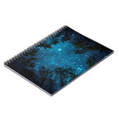 Carnet Beau ciel nocturne, la Voie Lactée et les arbres. (Côté gauche)