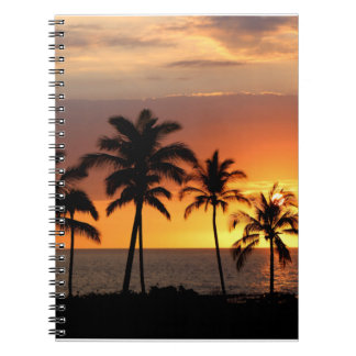 Carnet Beau coucher de soleil à la plage