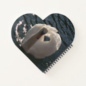 Carnet Beau cygne blanc (Dos)