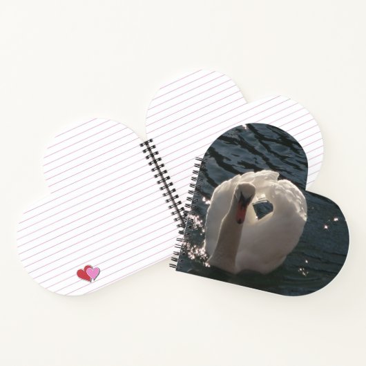 Carnet Beau cygne blanc (Intérieur)