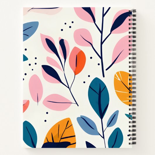 Carnet Beau Design Floral (Dos)